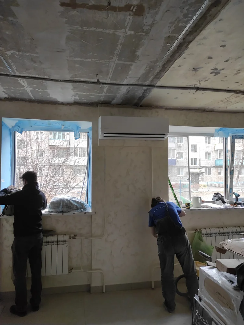 Монтаж кондиционера, офис, Комсомольск-на-Амуре